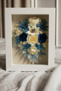 100% Glass Shadow Box Frame Wooden Display 3D Hollow DIY Small Flower Frame Butterfly Moth Paw Memories Box