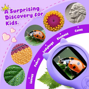 Handheld Digital Microscope 500X USB Supports 64GB Memory Insect Coin Magnifier Portable Microscopes Children Educational Toy