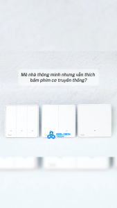 (Rạng Đông)(WIFI) Công tắc cơ điện tử thông minh CTC.WF 123 nút Kết nối Wifi