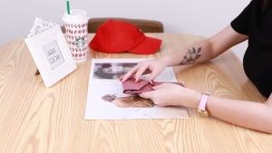 Slp078 - Tas Dompet Selempang Kulit Hp Wanita Transparan Touch Screen