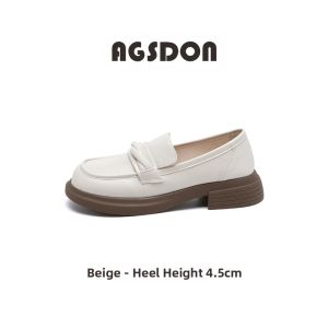 Agsdon | Black Comfort Loafer Shoe Soft Thick Sole