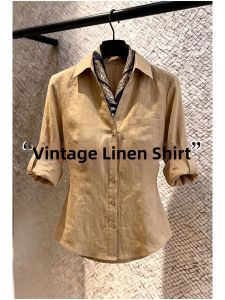V.C.I | Khaki Linen Cotton Shirt