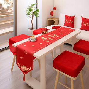 Wedding Housewarming Tablecloths Table Runners New Home Layout Red Tablecloth Dining Table Table Mat Moving Ceremony Festive