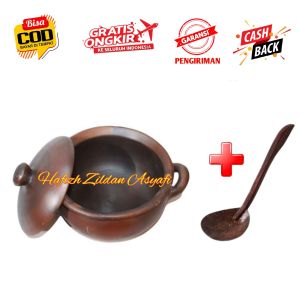 PANCI REBUS D 20 + CENTONG | PANCI TANAH LIAT HALUS | PANCI GERABAH TRADISIONAL PANCI SAYUR | WAJAN SET