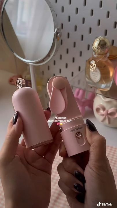 Quạt sạc mini cầm tay & Sạc dự phòng GOOJODOQ 2 IN 1 2500mAh, Cầm tay, Có thể gập lại, Siêu êm