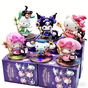 Bandai | Starry Night Party Magician Series Kindergarten Plush Doll Desktop Ornament Birthday Gift Surprise Blind Box Figure Toys