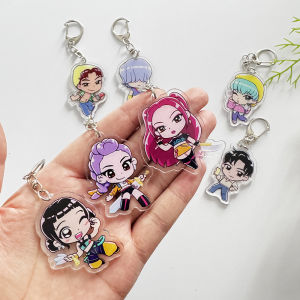 Bộ 9 Móc Khóa Acrylic Kpop Demon Hunter Rumi Zoey Mira Jinu Baby Abby Dễ Thương Thẩm Mỹ Dành Cho Túi Xách Thiết Kế Bí Ẩn