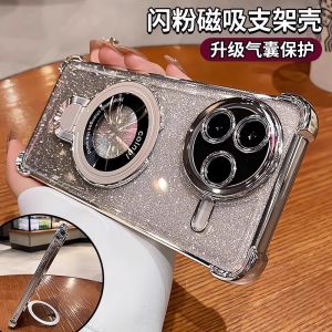 Metal Stand Compatible with Redmi K80 Supreme Version Flash Powder Phone Case K70 Lens Full Wrap Anti-Fall Xiaomi K60 New Advanced Transparent K50 Silicone Airbag K80pro Champion Edition Womens Style