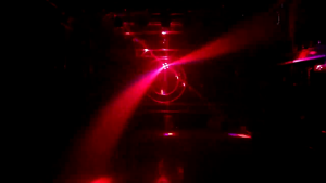 Kontrol Mode Suara & Moving Head Light 12x10w 4IN1 Lampu Disco Putar 12 LED Full Colour Lighting Panggung