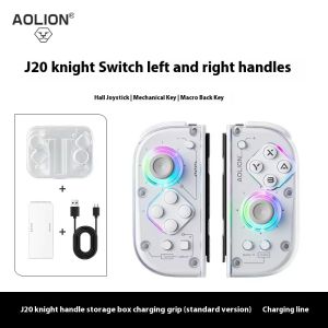 Aolion J20 Knight Wireless Gamepad with Left And Right Switch Hall Joystick Motion Sensing Custom For NS Joycon Game Accessories