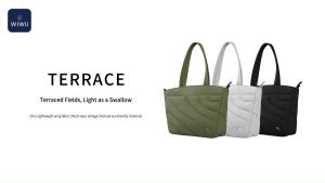 WIWU Puffy Tote Bag for Women with Cup Holder/Laptop Compartment /Cosmetic Bag Laptop Work Tote Bag Lightweight Teacher Nurse Bible Bag for School Travel