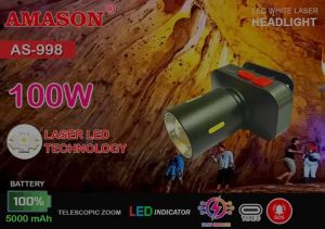 Amason Senter kepala Zoom 100W White Laser Wick As-998 Rechargeable