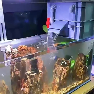 Fish Tank Turnover Box DIY Outdoor Fish Pond Filter Box Water Purification Circulation System External Filter Top Drip Box