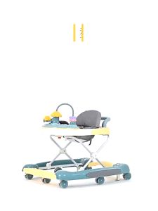 Baby Walker 4 in 1 Walker Baby Anti-O-Leg Foldable Baby Walker Music Rocking Adjustable Height