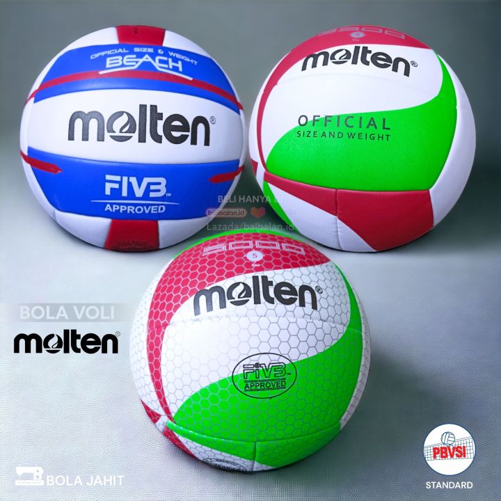 Bola Voli Molten Size 5 V5M5000 V5M3500 Beach Volleyball Volley Empuk