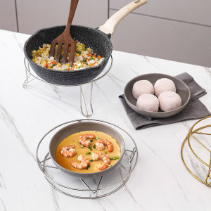 Cnmf giá Nồi thép không gỉ đa năng cho gia đình nhà bếp giá giá lưu trữ nồi chống bỏng cách nhiệt gia dụng sáng tạo để bàn dễ lau chùi