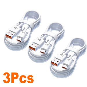 1/2/3Pcs 10A Cable 120W Super Fast Charging Cable USB to Type C For Android Highspeed Data Transfer For Xiaomi 17 Redmi Cable