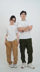 DLSTAR Relaxed Fit Straight Cut Cotton Utility Cargo Pants