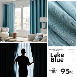 ORIENTAL LAN | Soundproof Full-Blackout Insulating Curtains Hook