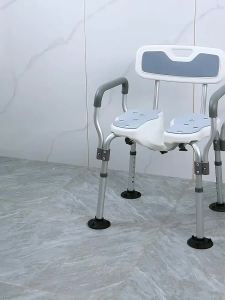 Commode Chair Elderly Toilet Chair  Foldable Elderly Toilet Support Chair Bathroom Non-Slip Special Bath Chair Mobile Hollow