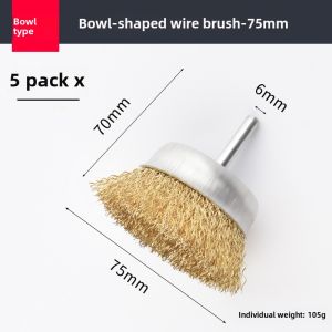 Electric Wire Brush Grinding Head Electric Hand Drill Stainless Steel Bruch Head Cleaning Industrial Polishing Tool Rust Removal Polishing