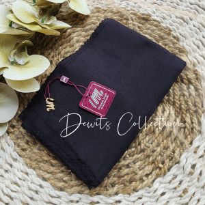 VOAL LIZA LASERCUT 3 TITIK FREE POUCH UMAMA SCARF JILBAB SEGIEMPAT POLOS