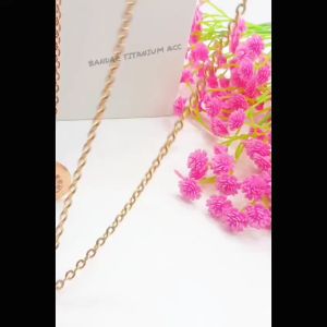 KALUNG KESEHATAN TITANIUM MAGNET PERMATA ANTI LUNTUR & ANTI KARAT (COD)