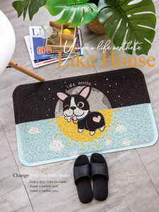Nordic Cartoon Door Mat Indoor Entrance Hall PVC Material Anti Slip Living Room Door Mat Foot Wiping Mat Home Decor Rug