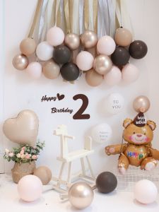 INS Xiaohongshu Same Style Minimalist Happy Birthday Letter Balloon Photo Props 1 Full-Year Arrangement Scene Decorations