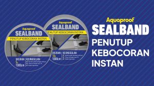 SEALBAND 10 Meter Lakban Anti Bocor Aluminium/Tambal Talang Waterproof