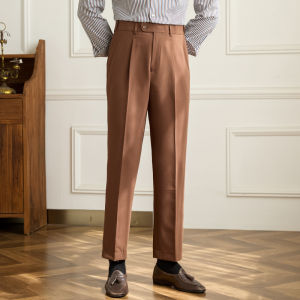 Vintage Easy Care Waistband Business Casual Mens Pants
