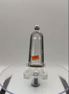 1023 ตลับพระ กรอบพระสแตนเลสลายไทย รูปหล่อยืน หรือพิมพ์ใกล้เคียง ขนาดวงใน 1.6*4.4 ซม. ขนาดที่ใส่สวย 1.3*4.1 ซม. หรือขนาดพระใกล้เคียง