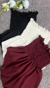 Ami Collection09 - Atasan Blus Kemben Rumia Off Shoulder / Kemben Blus Crincle / Kemben Korean Style