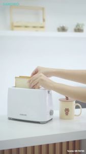 Pop Up Bread Toaster Alat Pemanggang Roti SAMONO SW-TW750 | Toster Panggangan Roti Listrik Low Watt