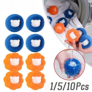 1/5/10PCS Laundry Ball Set Washing Machine Pet Hair Collector Reusable Washing Machine Fur Remover Ball to Removeothes Lint