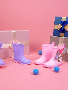 Children cartoon Rain Boots PVC Rubber Waterproof rain boots for Kids