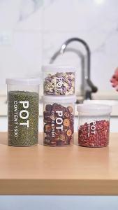 SEA JJT ภาชนะเก็บของอาหารเกรดสำหรับครัวเรือน ขวดเก็บของมีฝาปิดสนิท