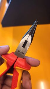 Tolsen VDE Insulated Long Nose Pliers 1000V (6" | 8") Premium Line VDE GS Certified