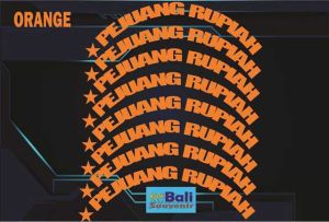 stiker ban 3D "PEJUANG RUPIAH" FREE CUSTOM