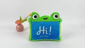 Bandai | Toy Story 5 Lilypad Plush Toy Soft Stuffed Collectible Frog Shape Throw Pillow In Stock For Home Sofa Bedroom Living Room Decor