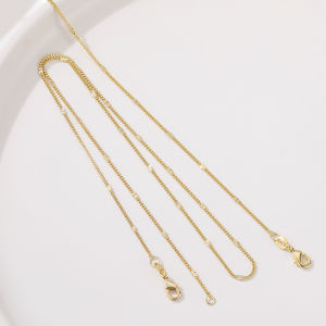 14K Gilded SUNFLOWER Necklace Clavicle Chain Handmade DIY Bracelet Extension Chain Jewelry Materials Accessories