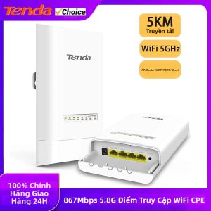 Bộ Thu Phát Tín Hiệu Không Dây Ngoài Trời Tenda OS3 5GHz 867Mbps Bộ Mở Rộng Phạm Vi WiFi Bộ Định Tuyến Điểm Truy Cập AP Cầu WiFi Bộ Chuyển Đổi POE Dành Cho Doanh Nghiệp