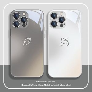 Rabbit Carrot for Redmi Turbo3/K70 Phone Case K60 New Arrival K50/K40s Glass Cover Note13/12tpro Couple Xiaomi Internet Celebrity Civi4pro Classy 10S