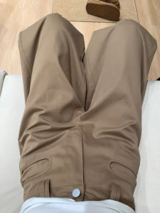 Khaki Slim Wide Leg Pants Womens Casual High Waist Straight Cut Trousers Autumn 2025 New Style Small Size Vintage