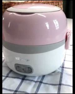 LESTOP 1.3L Stainless Steel Electric Lunch Box | Mini Rice Cooker (Multi Cooker Portable Baby Porridge Cooker Periuk Nasi Murah Mini Rice Cooker 电饭锅)