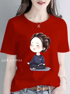 KAOS ATASAN TERBARU GILRS CUTE  BIRU PREMIUM WANITA