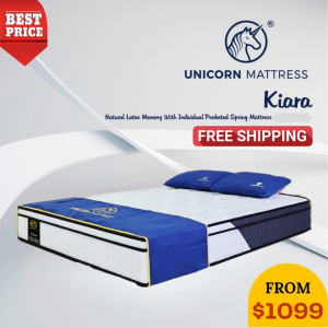 Unicorn Kiara 11 Inch With Latex Pocketed Spring Pillow Top Mattress