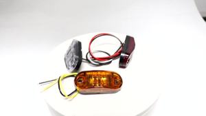 KEVANLY | Bộ Đèn Cảnh Báo LED 24V 4 Chiếc Cho Xe Kéo - Đèn Báo Rẽ Bên Ngoài Cho Xe Caravan Xe Tải Xe Ben Màu Trắng Hổ Phách Đỏ