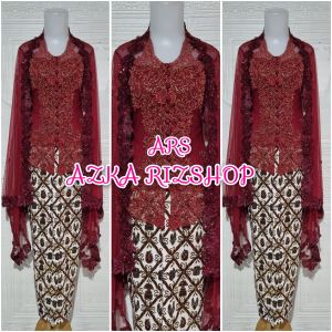 set kebaya pesta kebaya payet kerah sunda