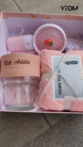 VTOM Personalised customized mug Glass Cup Custom Nama Special Gift Box Birthday Gift For Women Hadiah Birthday Wanita